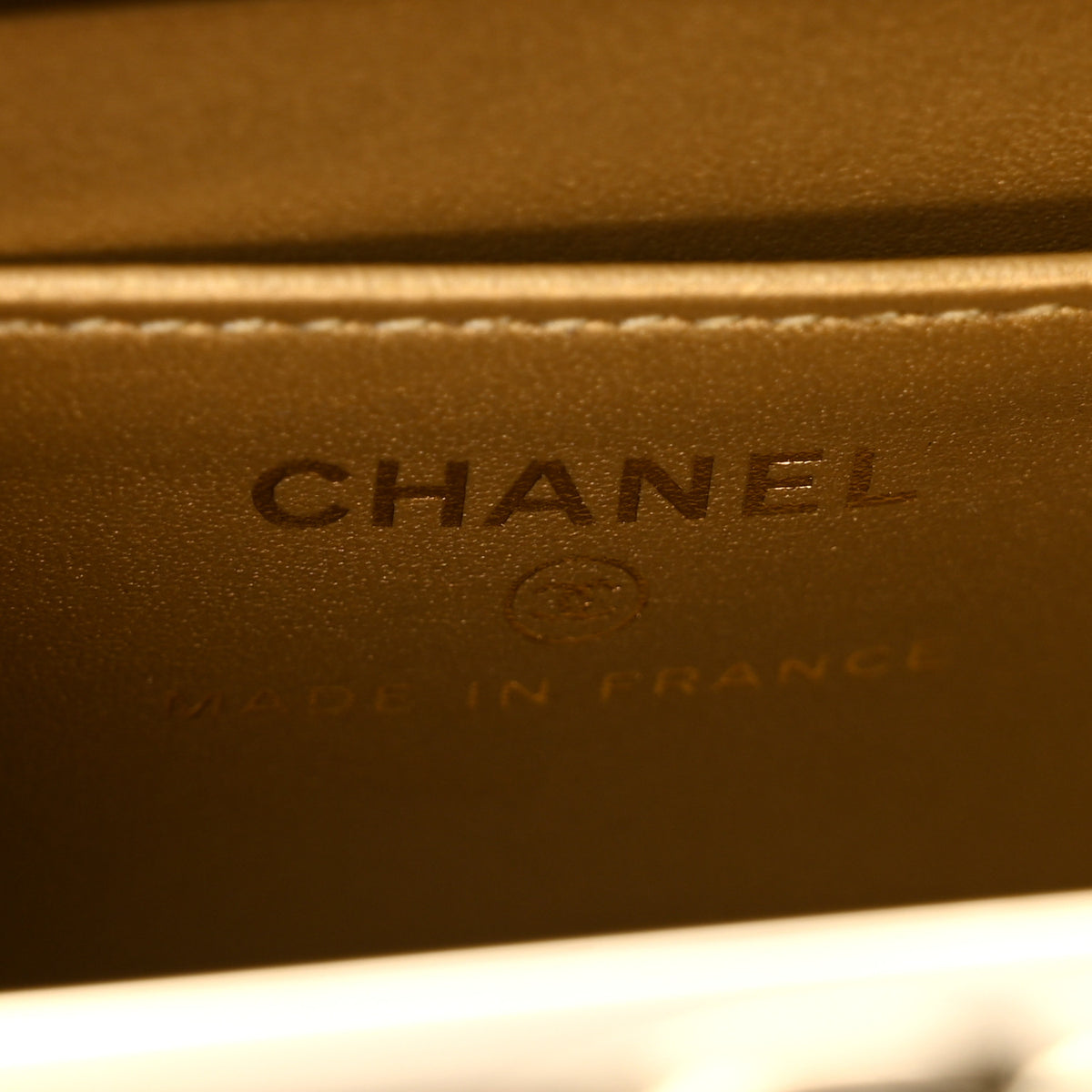 Chanel Lambskin Quilted Small Box With Chain White 7 of 14