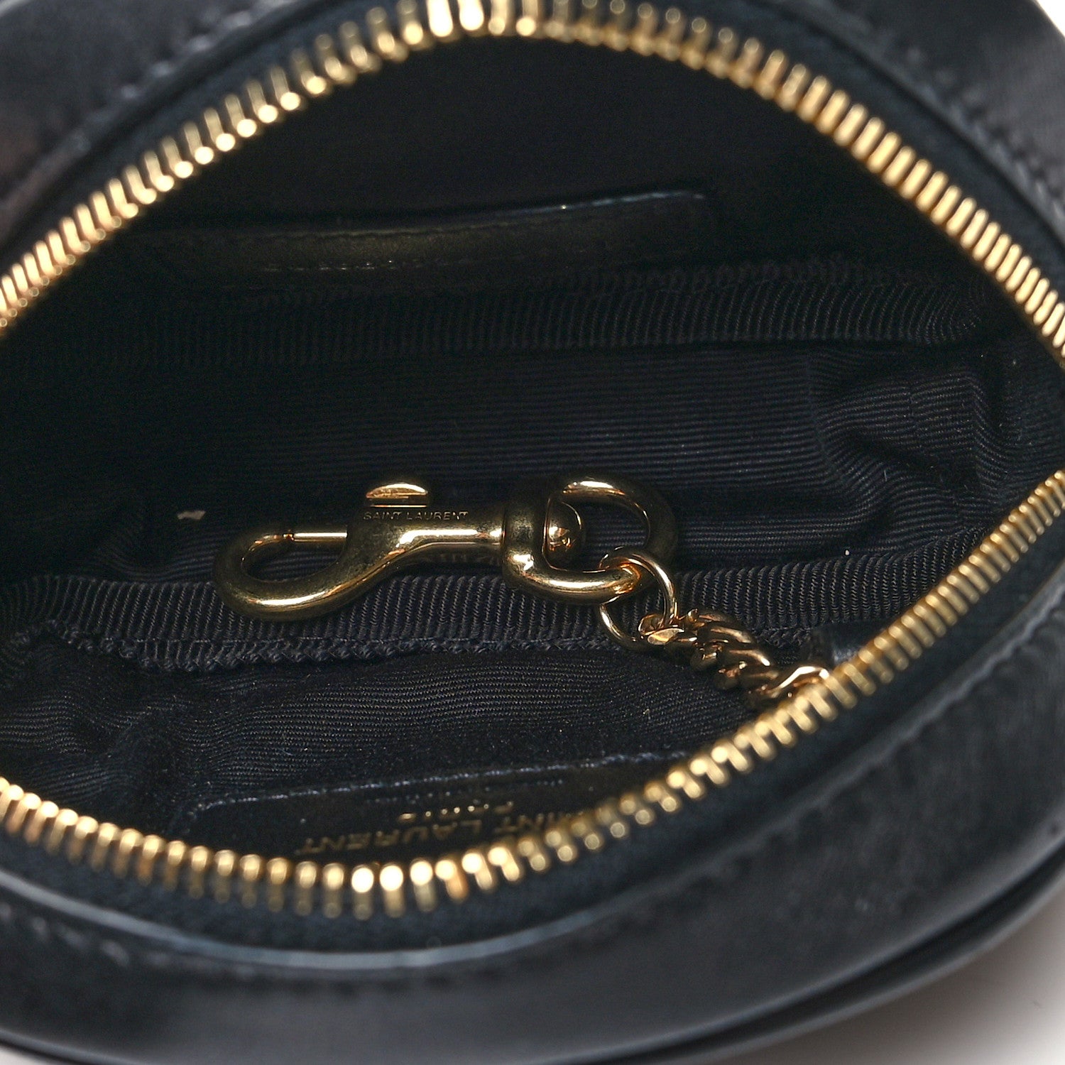 Saint Laurent Lambskin Quilted Lolita Cosmetic Pouch Black 5 of 9