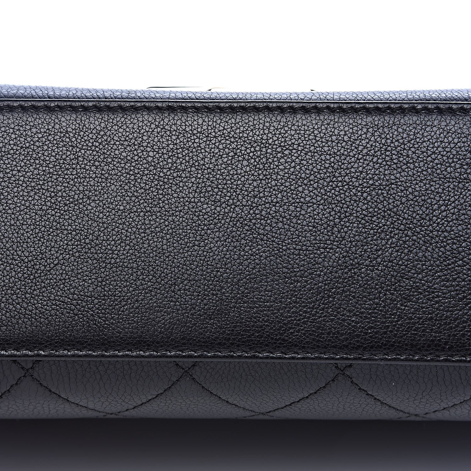 Chanel Grained Calfskin Quilted Medium Label Click Flap Bag Black 13 of 15