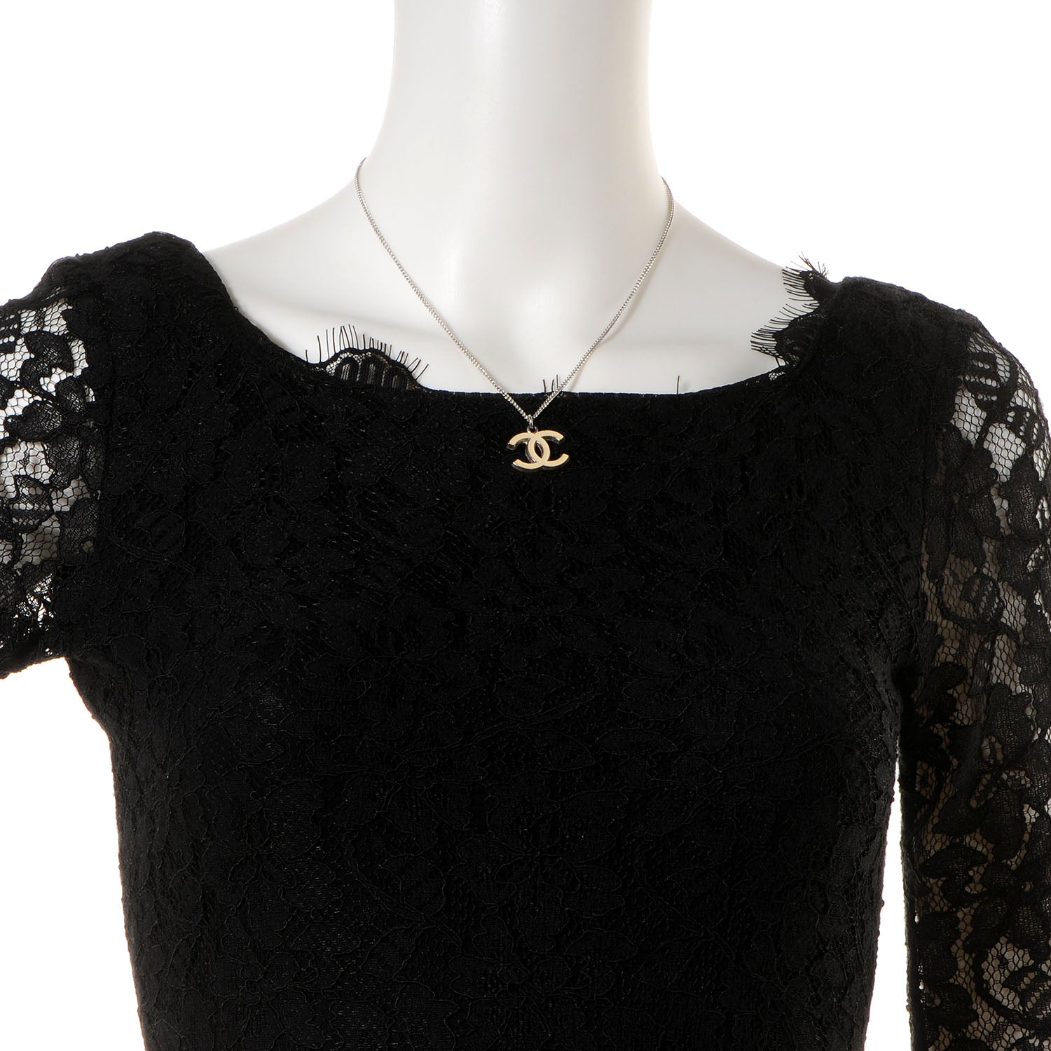 Chanel Enamel CC Necklace Beige 2 of 7