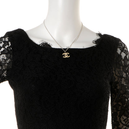 Chanel Enamel CC Necklace Beige 2 of 7