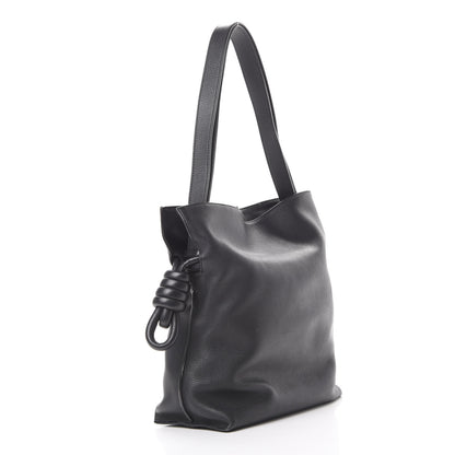 Loewe Calfskin Small Flamenco Knot Bag Black 2 of 9