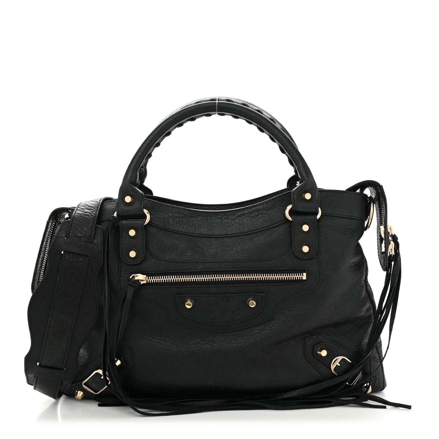 Agneau Classic Gold Hardware Town Black