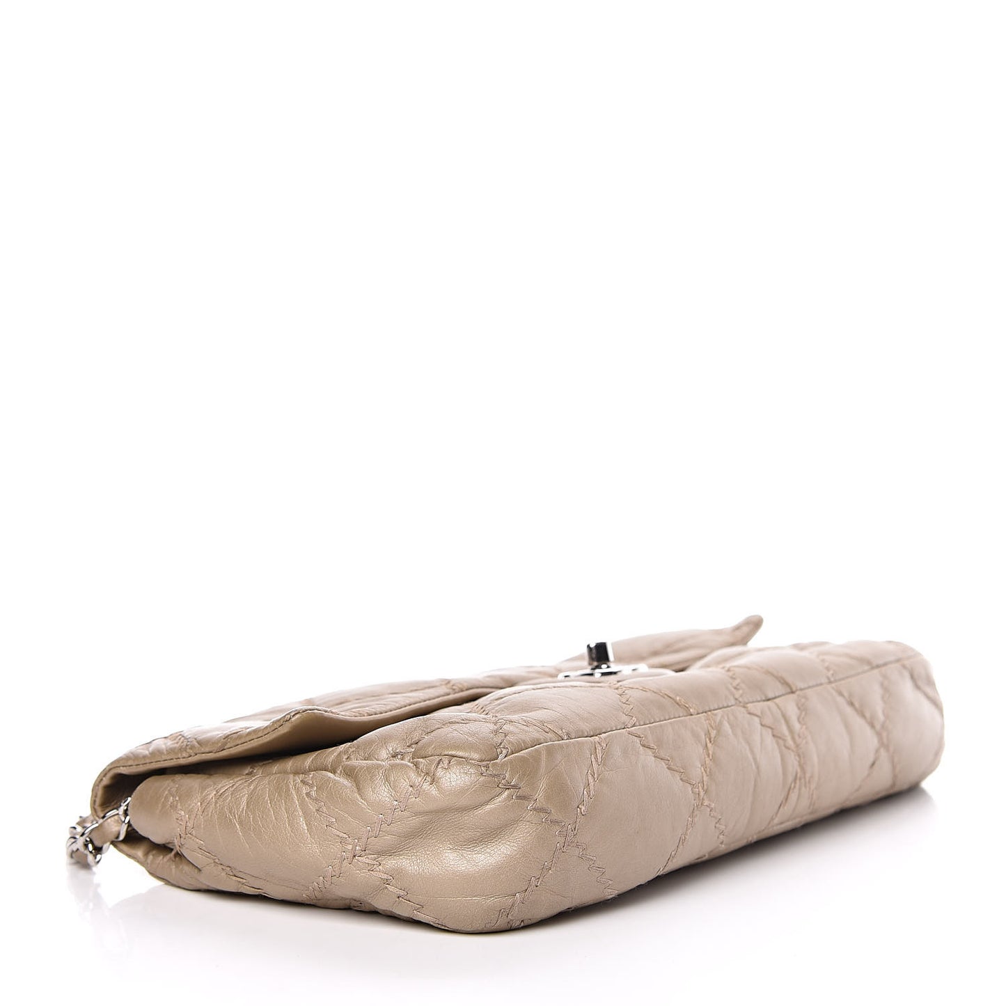 Calfskin Ultimate Stitch Flap Gold