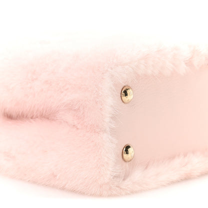 Louis Vuitton Mink Calfskin Goatskin Capucines Mini Rosewater Pink 8 of 12