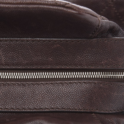 Chanel Caviar Quilted Bowler Tote Brown 17 of 17