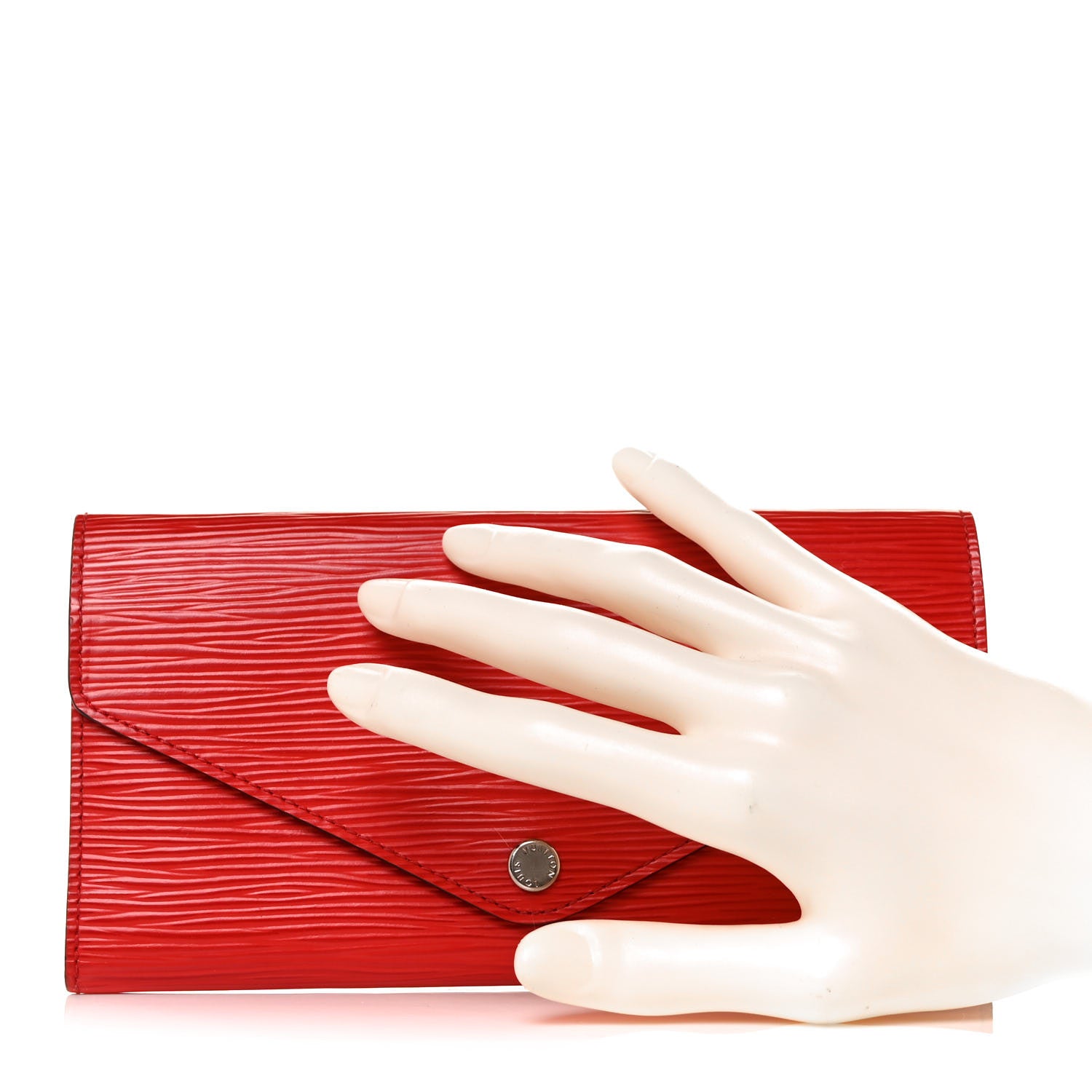Louis Vuitton Epi Josephine Wallet Coquelicot Dune 2 of 9