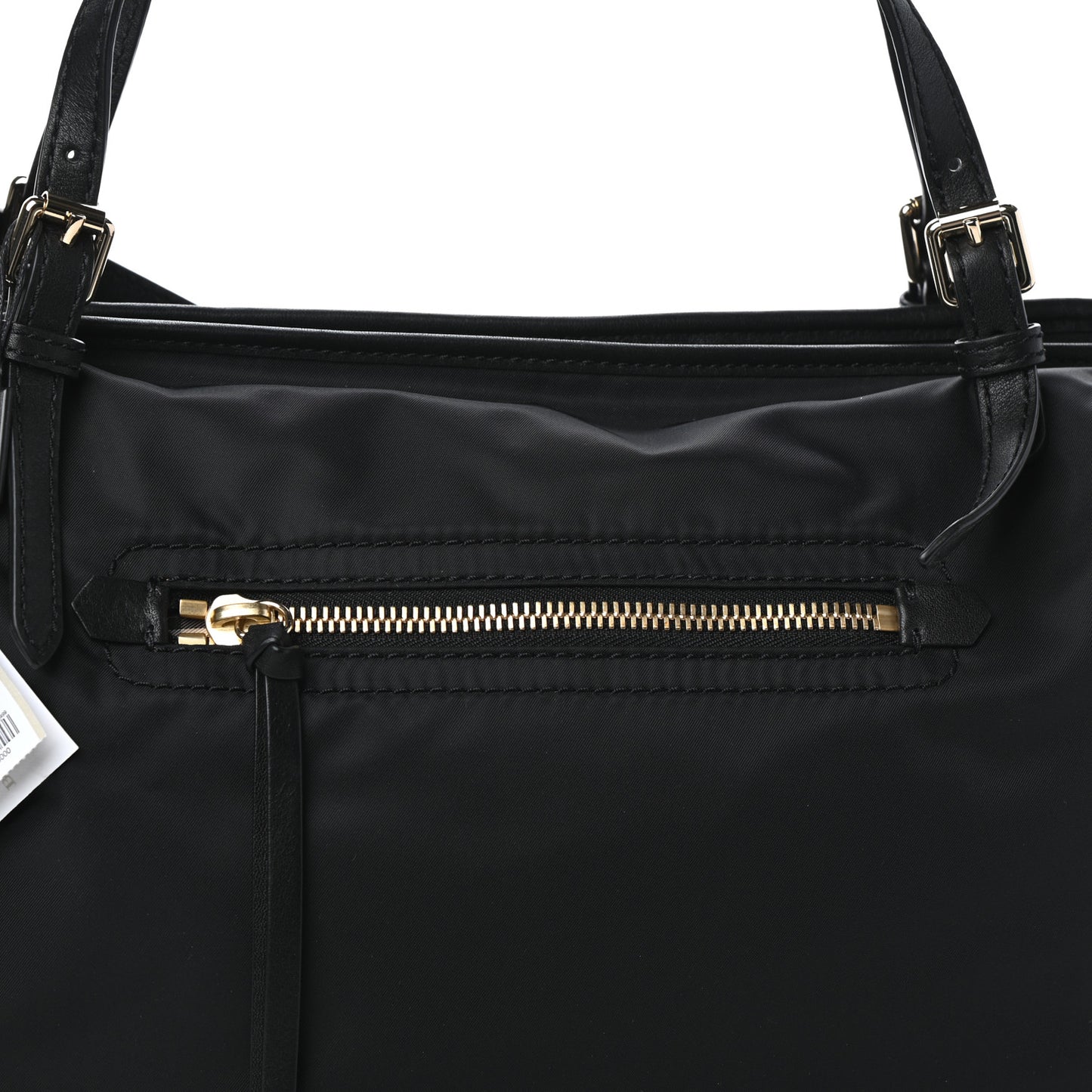 Nylon House Check Diaper Tote Black