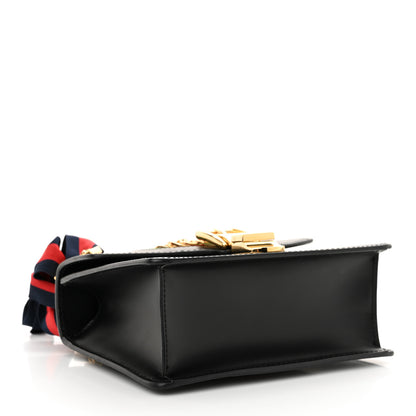 Gucci Calfskin Mini Sylvie Chain Shoulder Bag Black 4 of 11