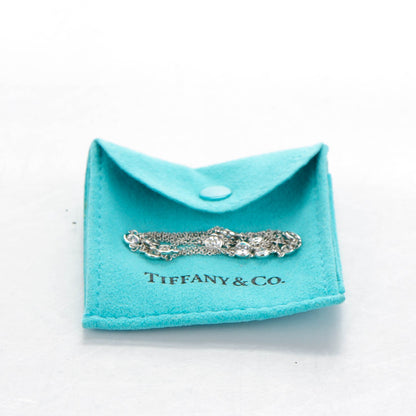 Tiffany Platinum Diamond .33ctw Elsa Peretti Diamonds by the Yard Station Necklace 6 of 6
