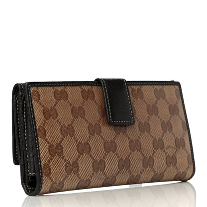 Gucci Calfskin Monogram Blondie Continental Wallet Dark Brown 2 of 11