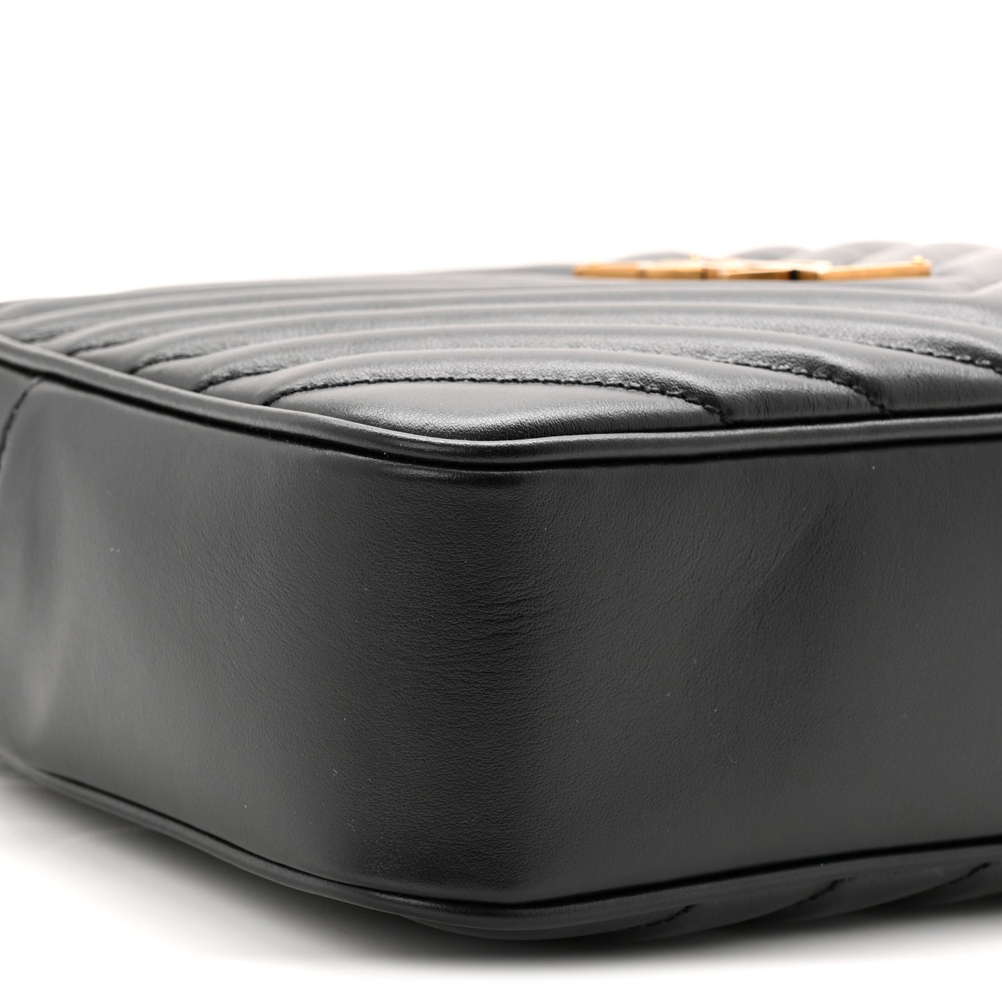 Calfskin Matelasse Monogram Lou Camera Bag Black