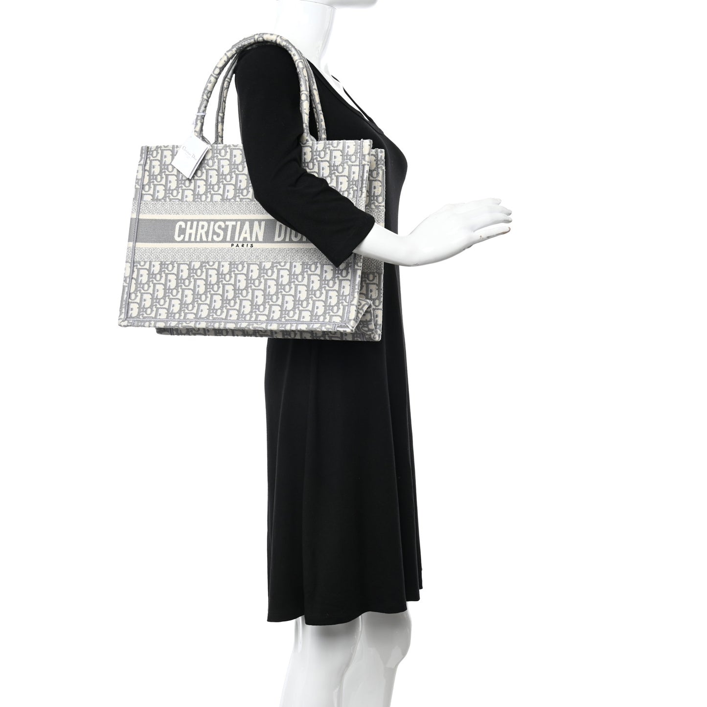 Oblique Medium Book Tote Grey