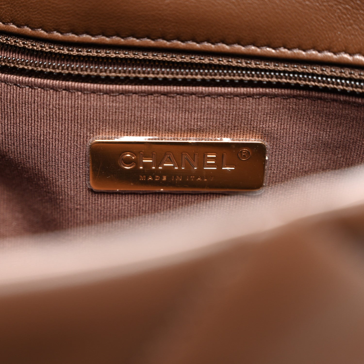 Chanel Lambskin Quilted Large Chanel 19 Flap Dark Brown 6 of 10