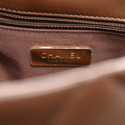 Chanel Lambskin Quilted Large Chanel 19 Flap Dark Brown 6 of 10