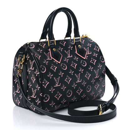 Louis Vuitton Monogram Fall for You Speedy Bandouliere 25 Black 3 of 8