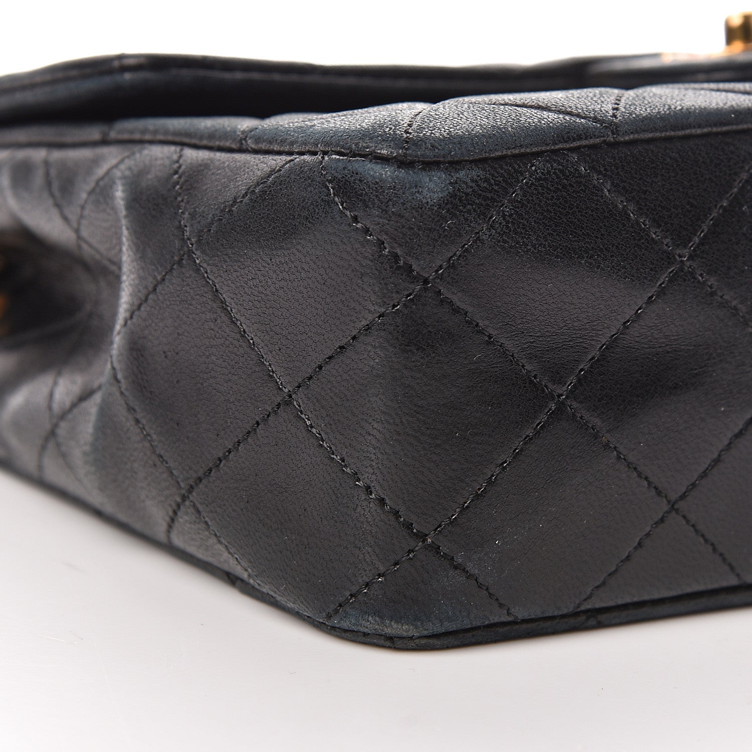 Chanel Lambskin Quilted Mini Square Flap Black 9 of 15