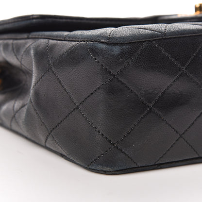 Chanel Lambskin Quilted Mini Square Flap Black 9 of 15