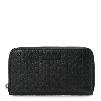 Gucci Microguccissima Zip Around Wallet Black 1 of 8