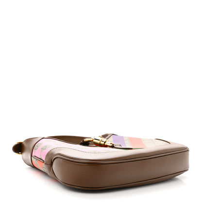 Gucci GG Supreme Monogram Azalea Calfskin Print Web Small Jackie 1961 Hobo Multicolor 4 of 11