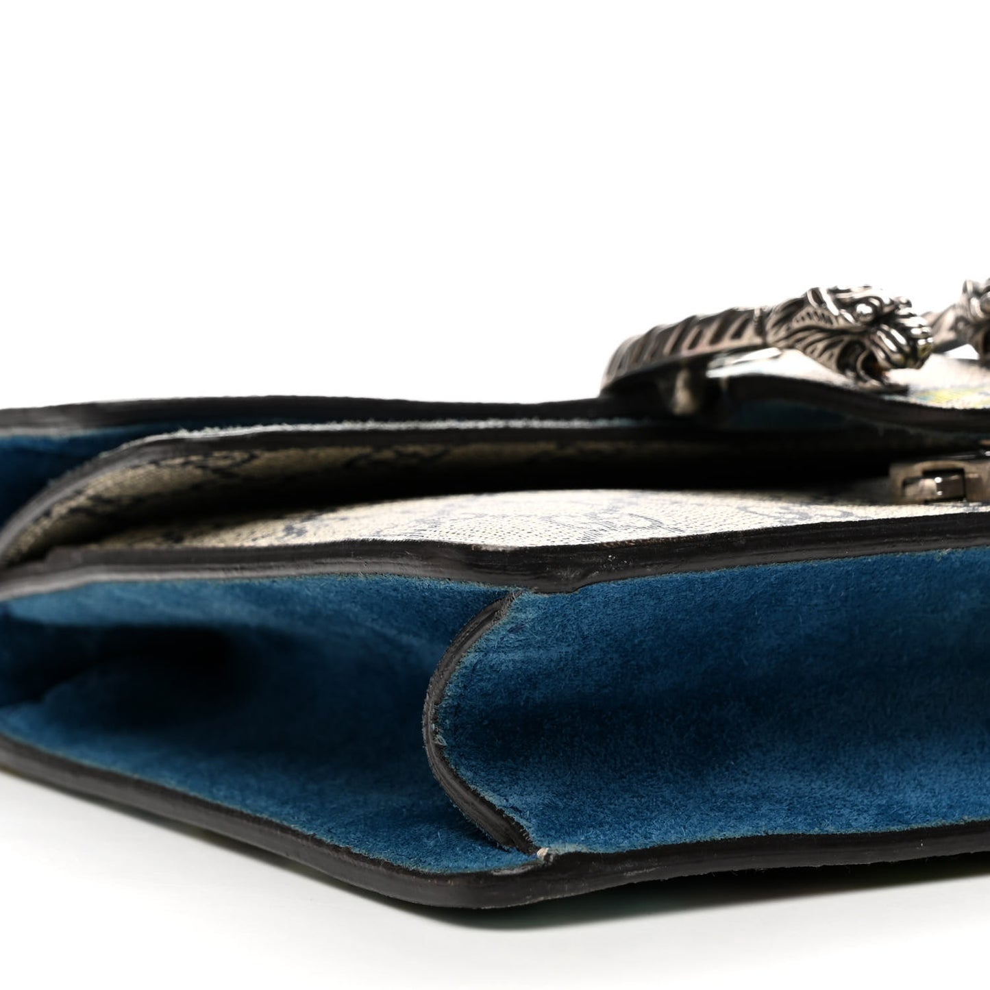 GG Supreme Monogram Blooms Mini Dionysus Shoulder Bag Beige Navy Vintage Blue