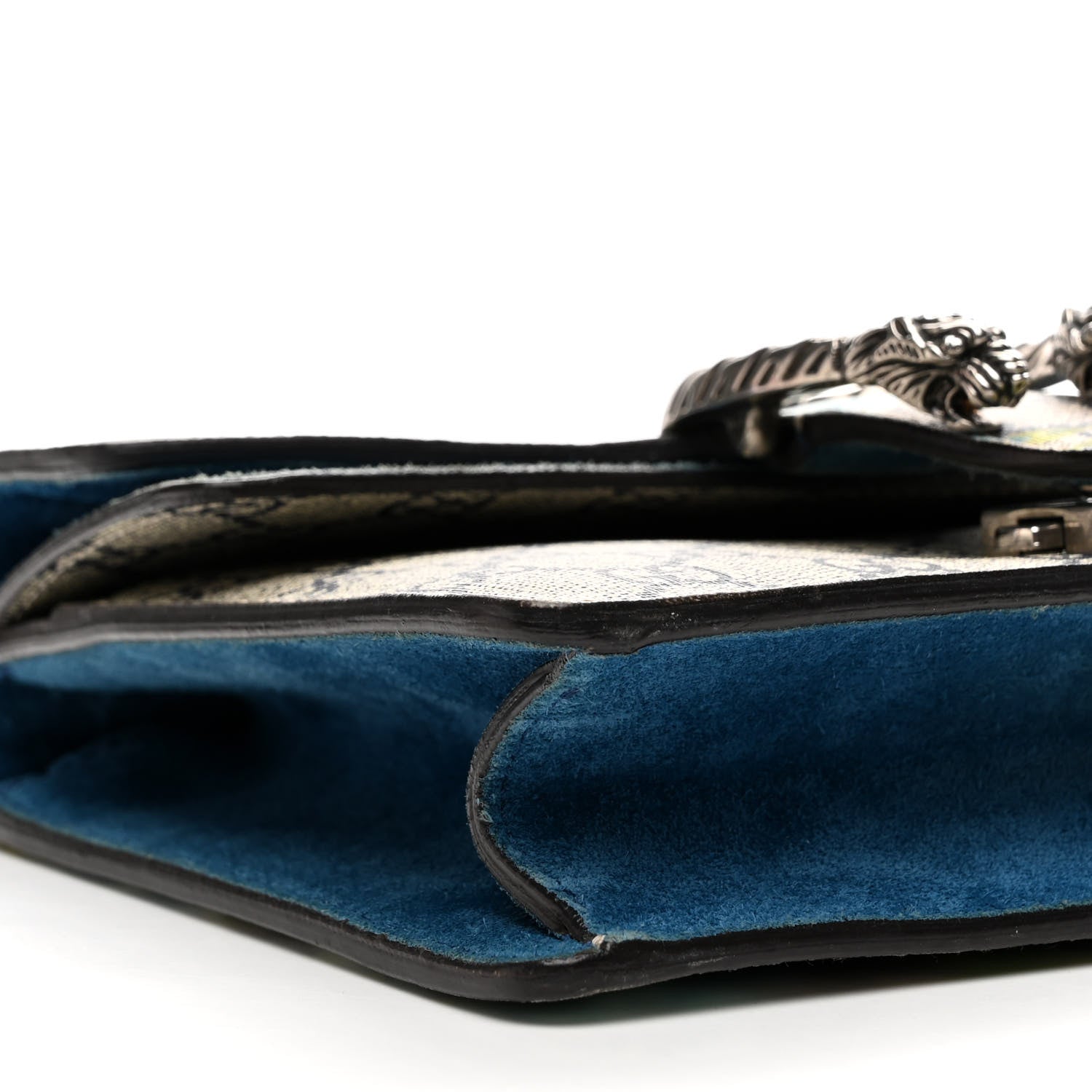 Gucci GG Supreme Monogram Blooms Mini Dionysus Shoulder Bag Beige Navy Vintage Blue 9 of 12