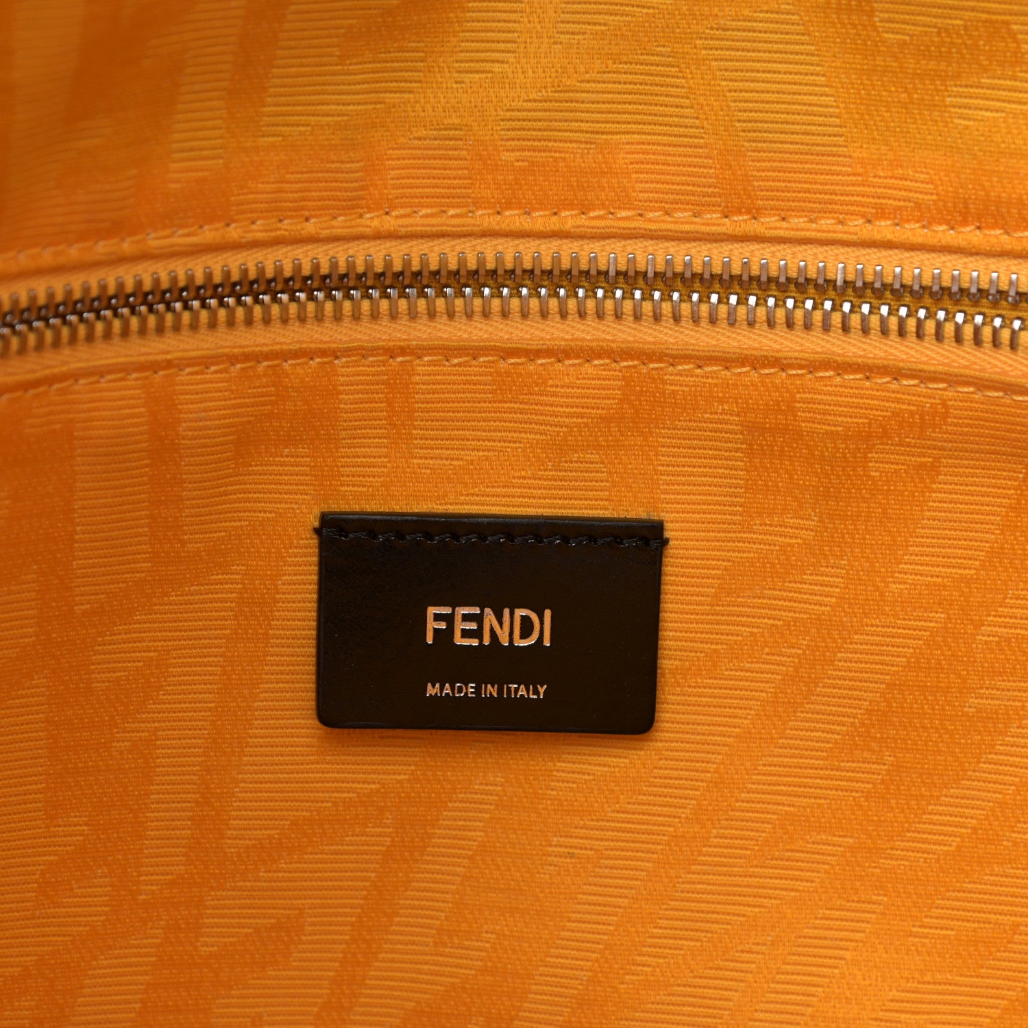 Fendi X SARAH COLEMAN Coated Canvas FF Fish Eye Logo Shopping Tote Black White 8 of 12