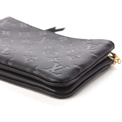 Louis Vuitton Empreinte Double Zip Pochette Black 7 of 10