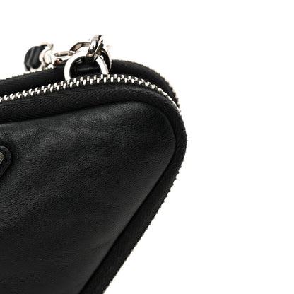Prada Nappa Soft Padded Mini Triangle Crossbody Pouch Black 11 of 11