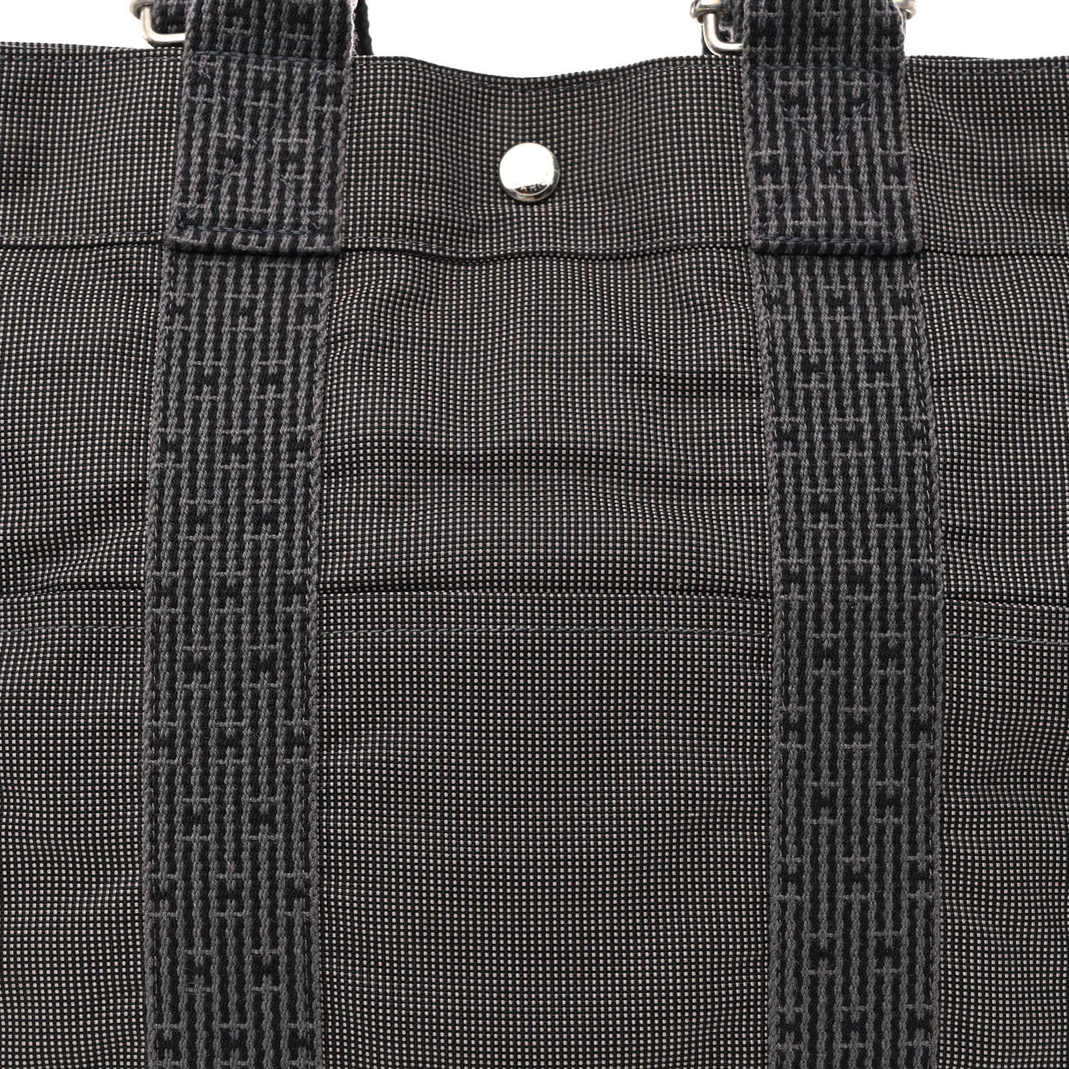 Hermes Canvas Herline Backpack Grey 8 of 12