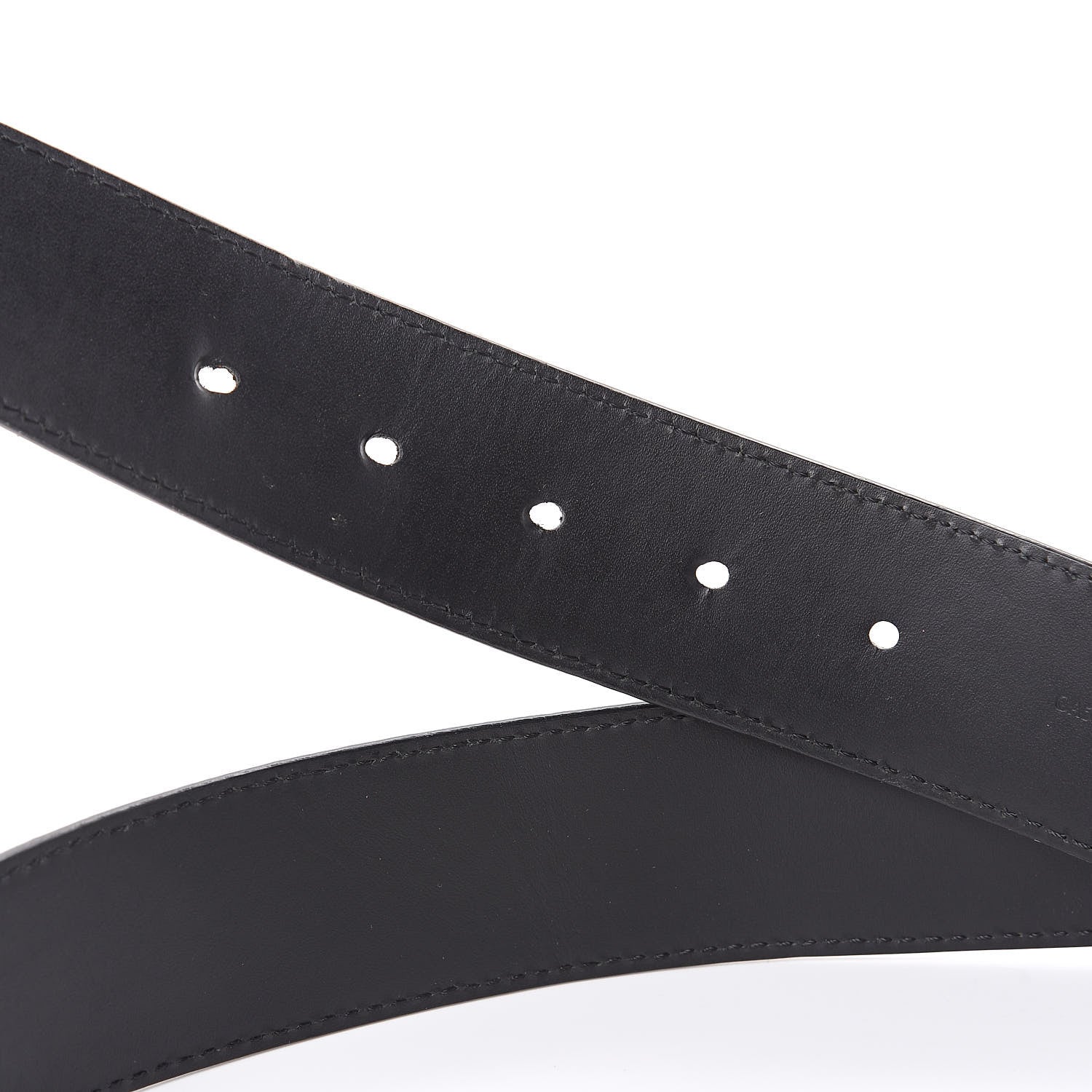 Louis Vuitton Suede Calfskin Mini Damier 40mm LV Initiales Belt 95 38 Black 5 of 8