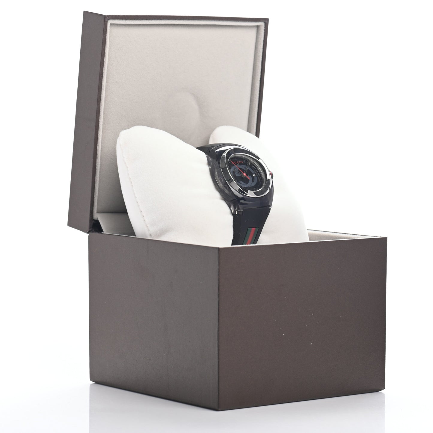 Stainless Steel Rubber 36mm Sync Web Quartz Watch Black