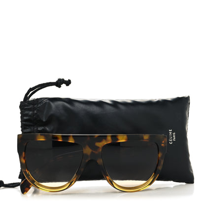 Celine Acetate Aviator Sunglasses CL 40001I Havana 8 of 8