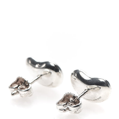 Tiffany Sterling Silver 9mm Elsa Peretti Bean Earrings 3 of 8