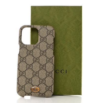 Gucci GG Supreme Monogram Ophidia iPhone 14 Pro Max Phone Case Beige Ebony 6 of 6