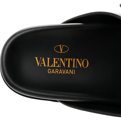 Valentino Garavani Nappa One Stud Slide Sandals 36.5 Black 8 of 10