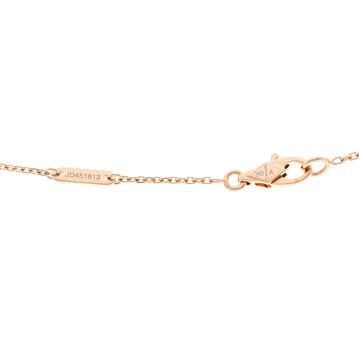 Van Cleef & Arpels 18K Rose Gold Sweet Alhambra Pendant Necklace 5 of 5