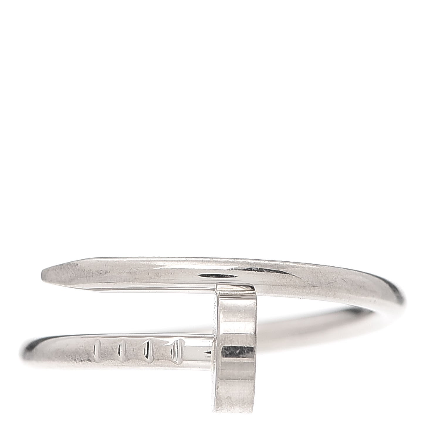 Cartier 18K White Gold Small Juste Un Clou Ring 49 4.75 1 of 6