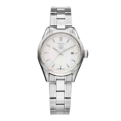 Tag Heuer Stainless Steel Mother of Pearl 28mm Carrera Lady Quartz Watch WV1415 1 of 5