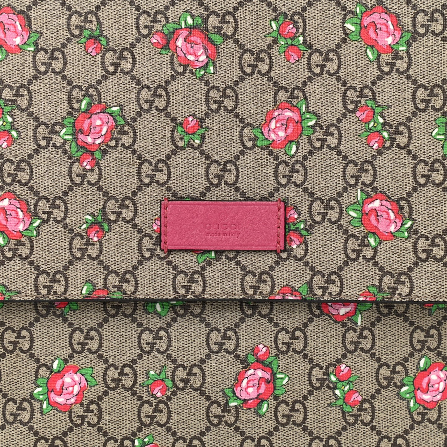GG Supreme Monogram Rose Bud Diaper Bag Pink