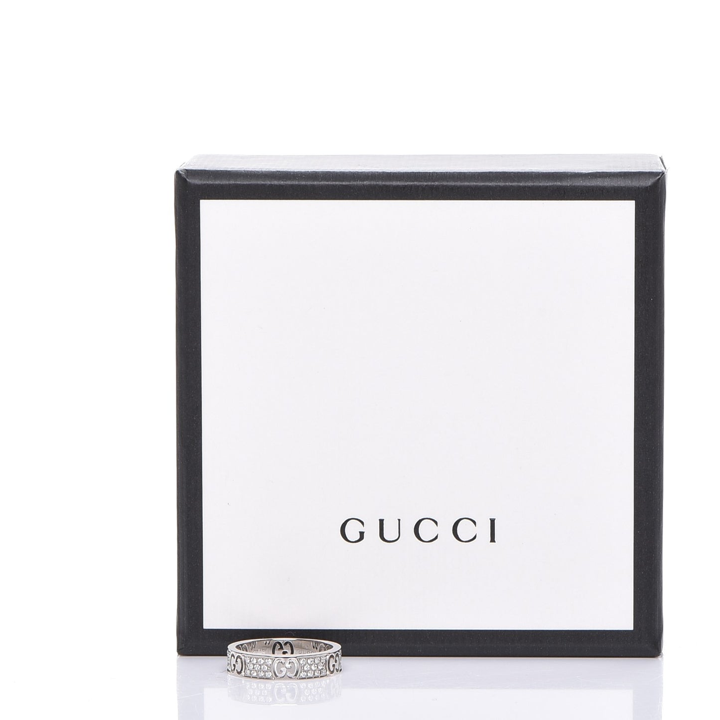 18K White Gold Diamond Icon Stardust Ring 52 6