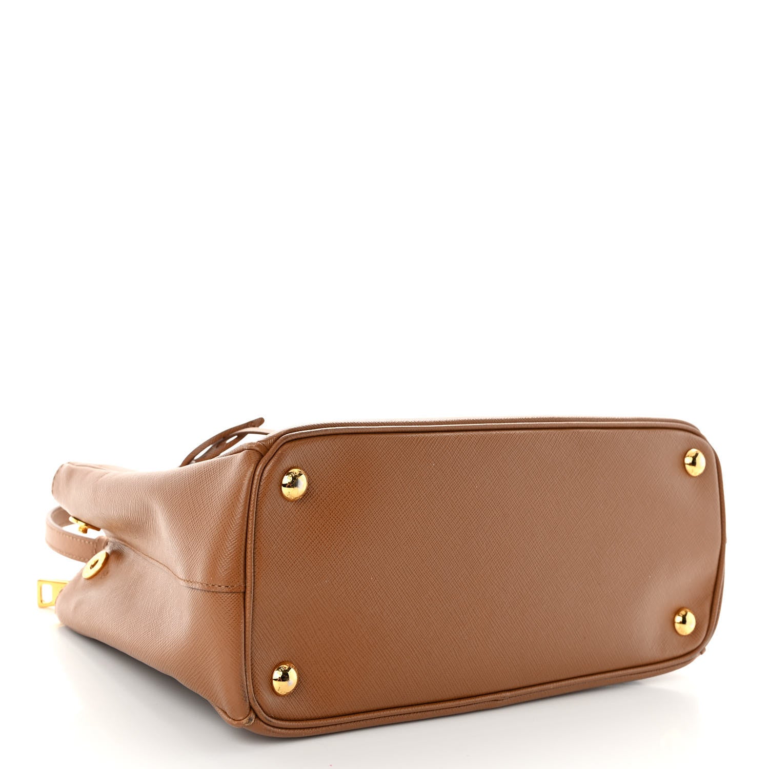 Prada Saffiano Small Galleria Double Zip Tote Caramel 4 of 11