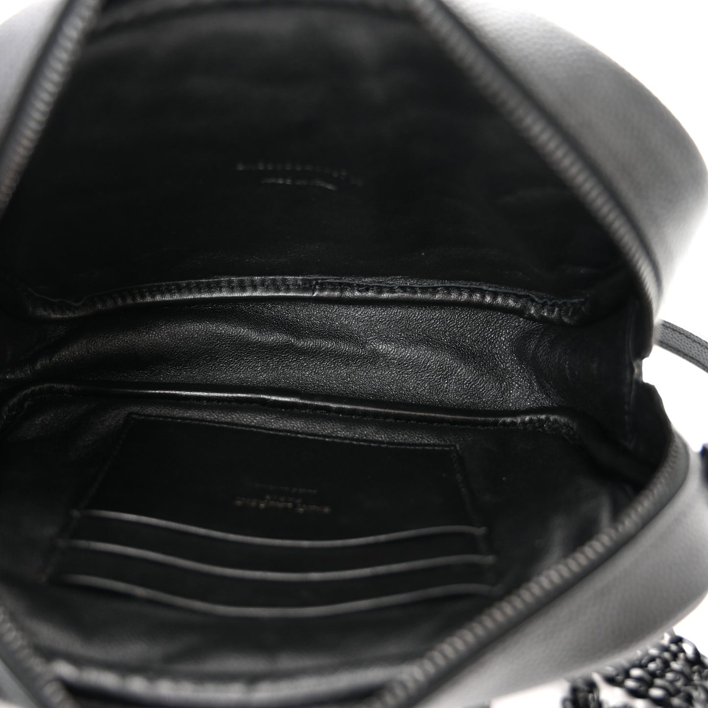 Grain De Poudre Matelasse Monochrome Monogram Mini Lou Camera Bag Black