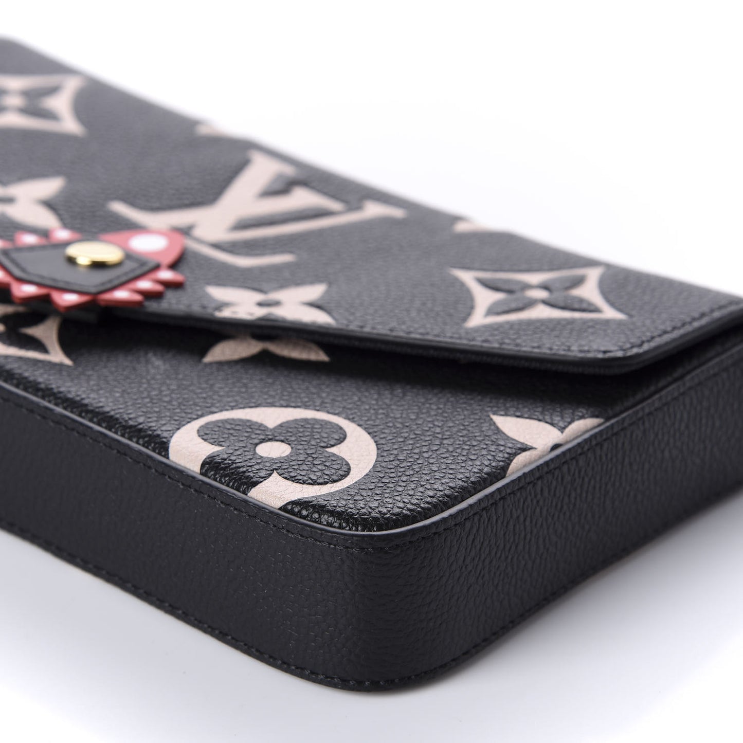 Empreinte Monogram Giant Crafty Pochette Felicie Black Creme