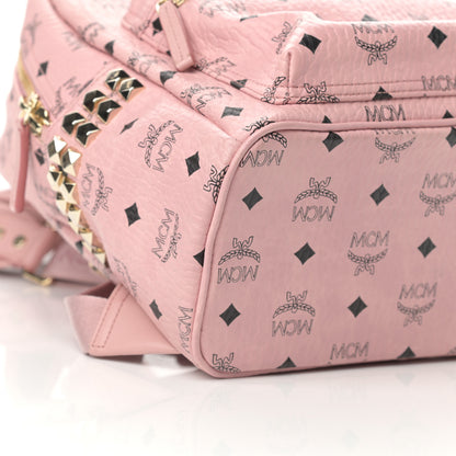 MCM Visetos Small Side Stud Stark Backpack Soft Pink 10 of 12