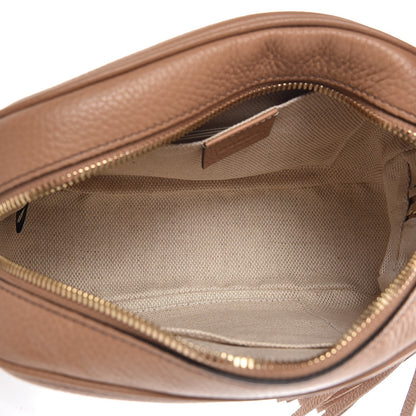 Gucci Pebbled Calfskin Small Soho Disco Bag Camelia 5 of 9