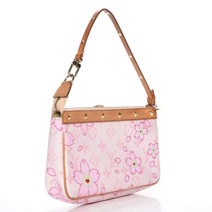 Louis Vuitton Monogram Cherry Blossom Pochette Accessories Pink 3 of 7