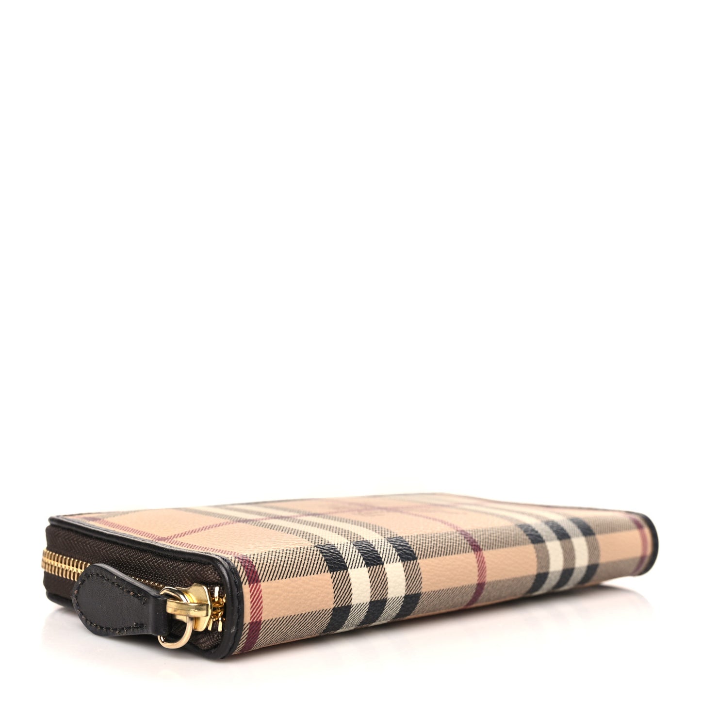 Haymarket Check Large Ziggy Zip Around Wallet Chocolate