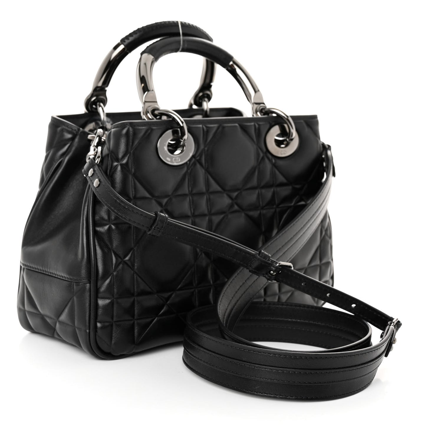 Calfskin Cannage Small The Lady 95.22 Black