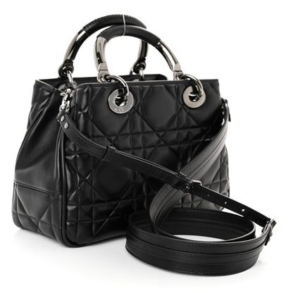 Christian Dior Calfskin Cannage Small The Lady 95.22 Black 2 of 9